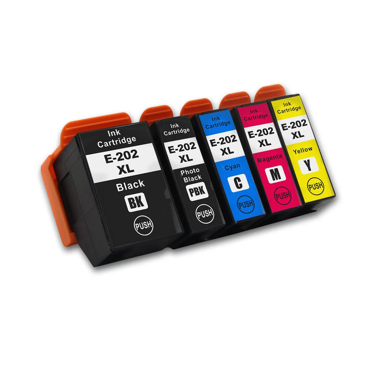 5 XL Druckerpatronen kompatibel von Wechselfaul als Ersatz für Epson 202XL