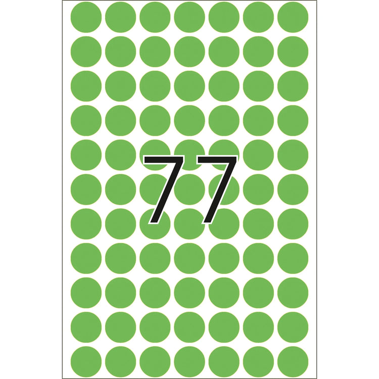 HERMA Klebepunkte 2235 grün Ø 13,0 mm