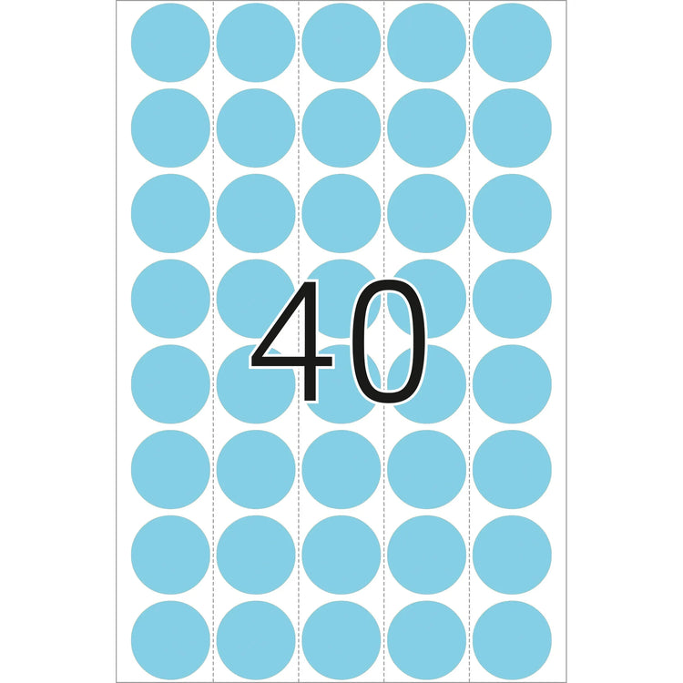 HERMA Klebepunkte 2253 blau Ø 19,0 mm