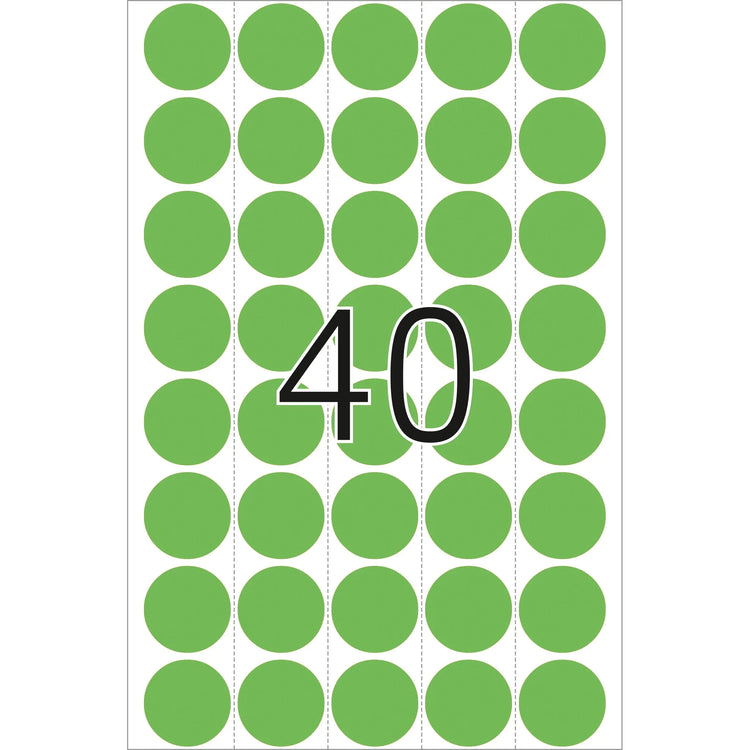 HERMA Klebepunkte 2255 grün Ø 19,0 mm
