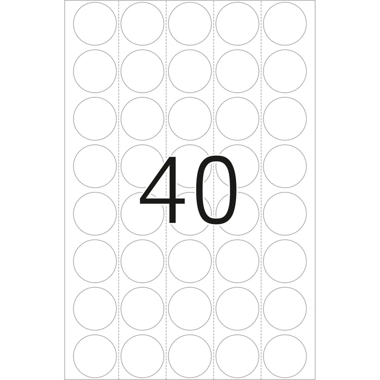 640 HERMA Folienetiketten 2257 transparent