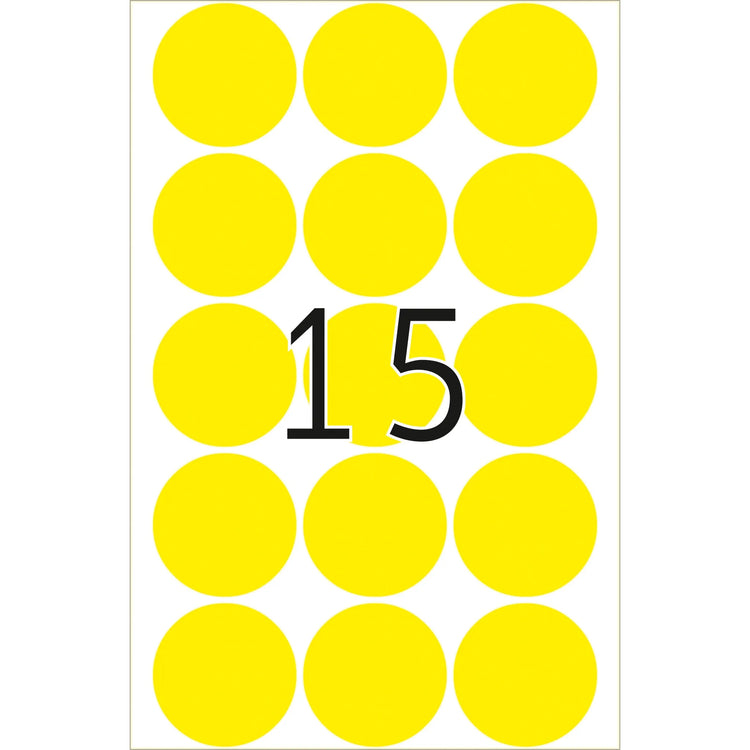 HERMA Klebepunkte 2271 gelb Ø 32,0 mm