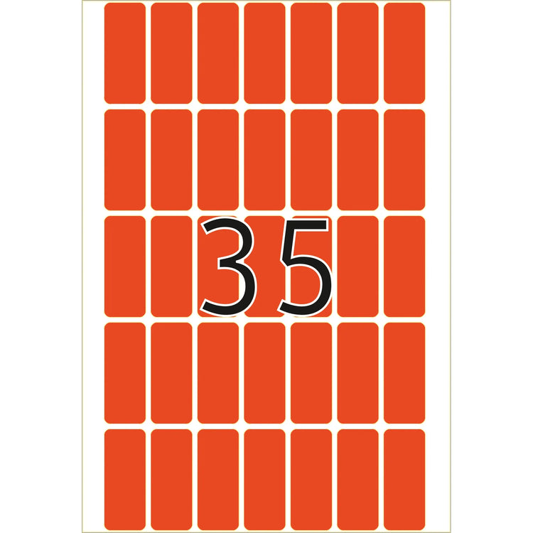 1.120 HERMA Etiketten 2352 rot