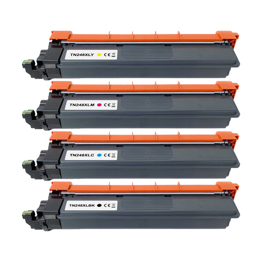 Ersatz für Brother TN-248XL Toner 4er-Set von Wechselfaul – Schwarz, Cyan, Magenta, Gelb – hohe Reichweite