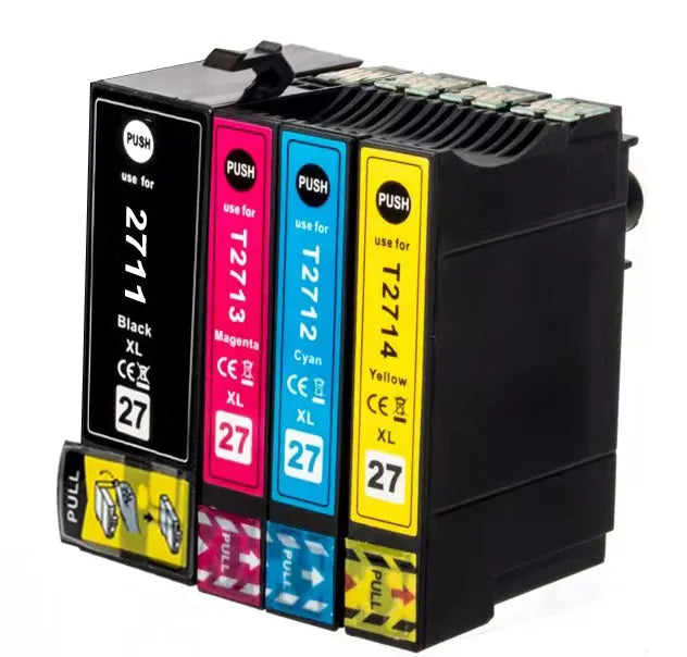 Wechselfaul Druckerpatronen kompatibel mit Epson 27XL T2711–T2714 – Freie Farbwahl & hohe Füllmenge