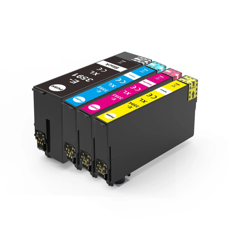 4 XL kompatible Druckerpatronen von Wechselfaul als Ersatz für Epson 35XL T3596XL T3586