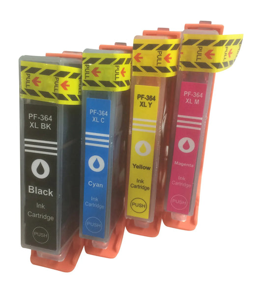 Multipack kompatible Druckerpatronen von Wechselfaul inkl Chip als Ersatz für HP 364 HP364