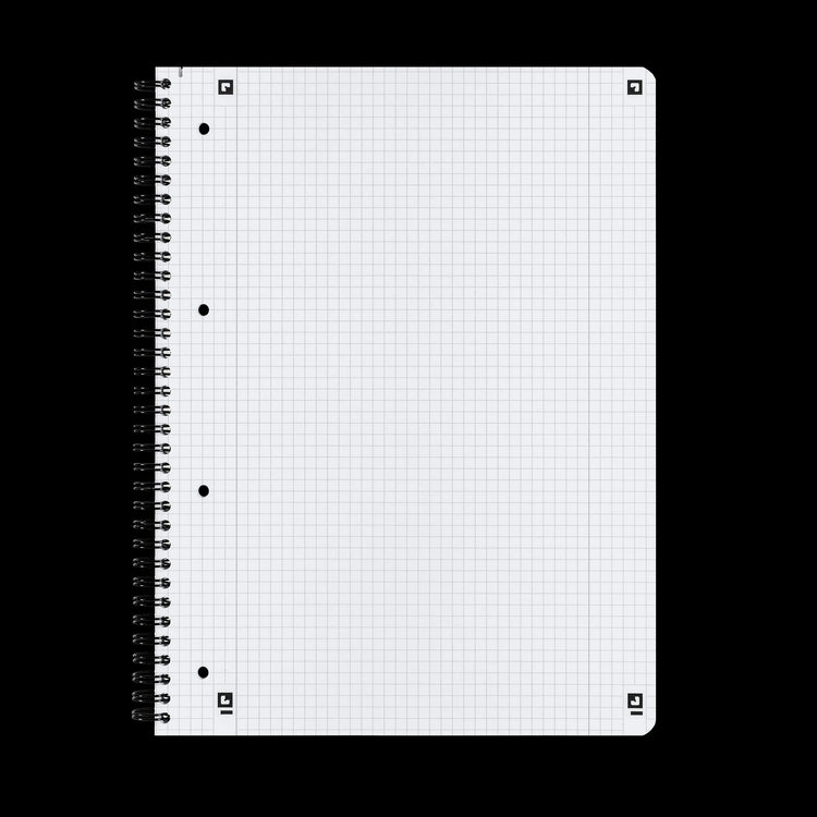 OXFORD Collegeblock touch DIN A4 kariert, meerblau 28, Sie erhalten 3 Blöcke