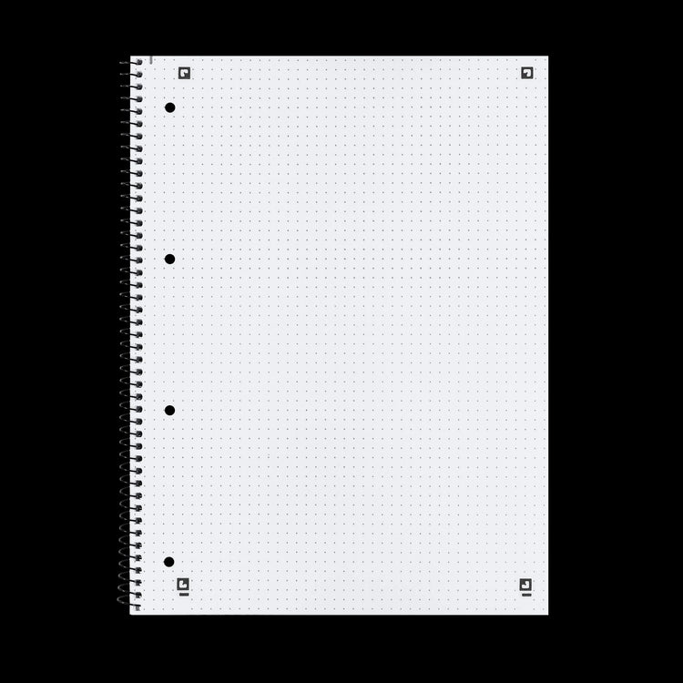 OXFORD Collegeblock Schule DIN A4 türkis punktraster, Sie erhalten 3 Blöcke