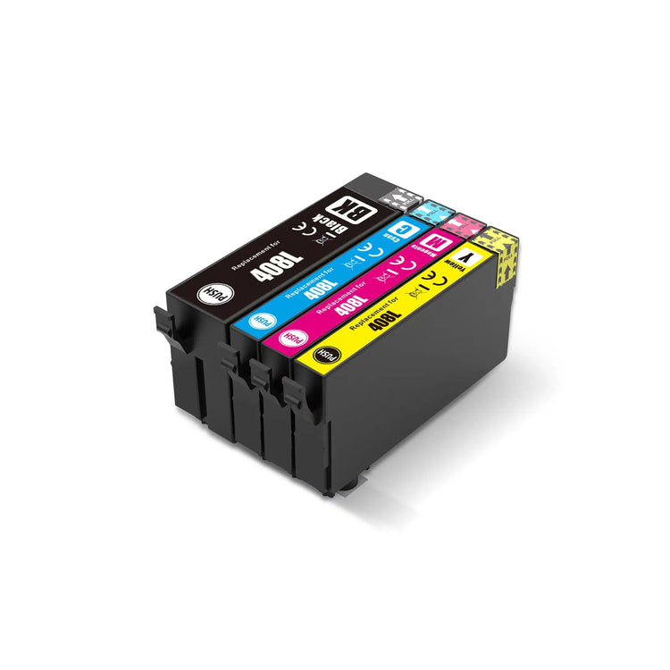 4 XL kompatible Druckerpatronen von Wechselfaul als Ersatz für Epson 408L