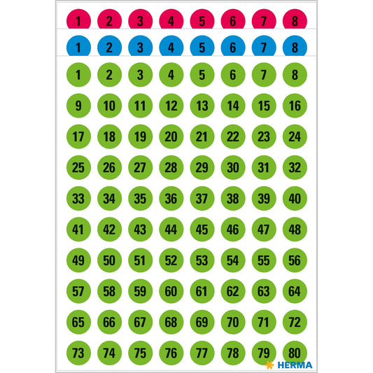 HERMA Klebenummern 4129 Zahlen