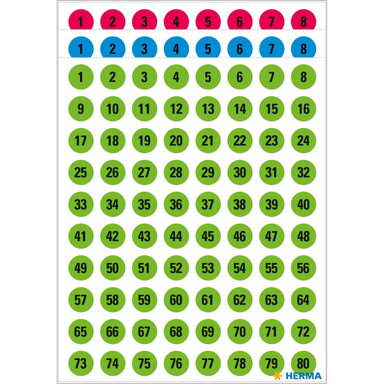 HERMA Klebenummern 4129 Zahlen