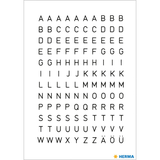 240 HERMA Klebebuchstaben 4154 Buchstaben A-Z