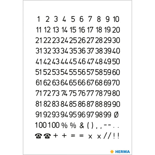 HERMA Klebenummern 4155 Zahlen