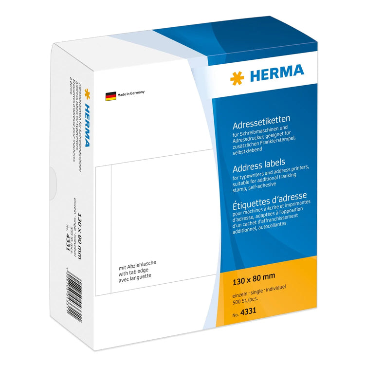 500 HERMA Adressetiketten 4331 weiß