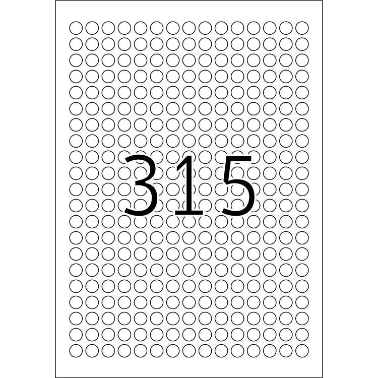 7.875 HERMA Etiketten 4385 weiß