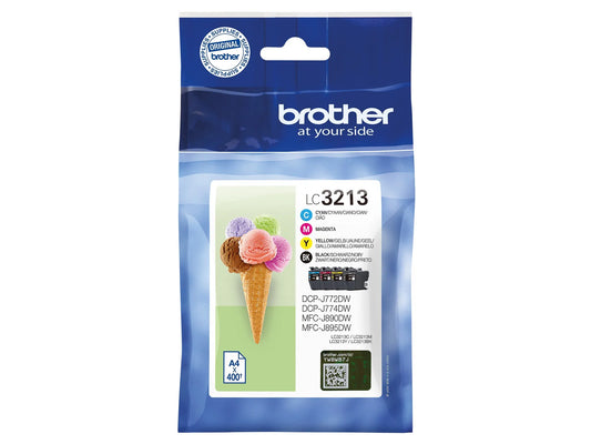 4 brother LC-3213VALDR schwarz, cyan, magenta, gelb Tintenpatronen