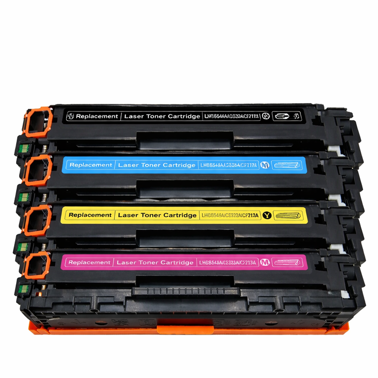 4er Pack Toner ersetzt HP 125A – Kompatibel für HP Color LaserJet CP1215, CP1515, CP1518 & CM1312MFP | Komplettset Schwarz, Cyan, Yellow & Magenta