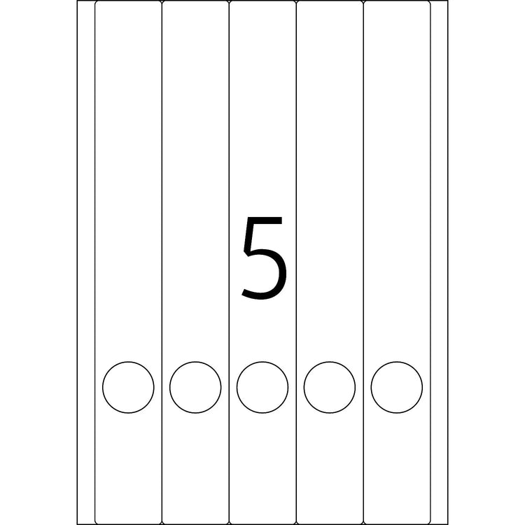 100 HERMA Ordneretiketten 5134 grün für 4,0 - 5,0 cm Rückenbreite