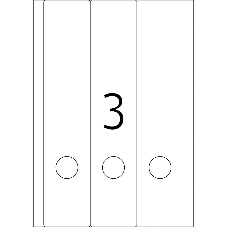 60 HERMA Ordneretiketten 5138 blau für 7,0 - 8,0 cm Rückenbreite