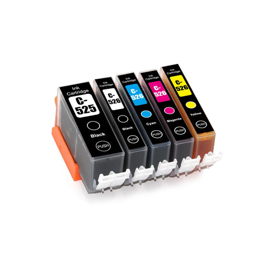 Tintenpatronen mit Chip, XL kompatibel zu: PGI-525 / CLI-526