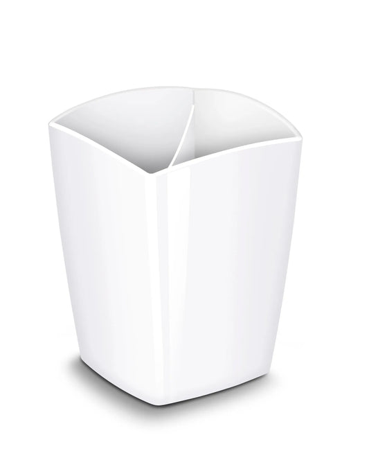 cep Stiftehalter Riviera polarweiß Polystyrol 2 Fächer 7,8 x 7,4 x 9,5 cm