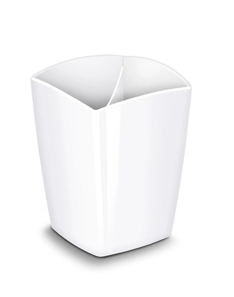 cep Stiftehalter Riviera polarweiß Polystyrol 2 Fächer 7,8 x 7,4 x 9,5 cm