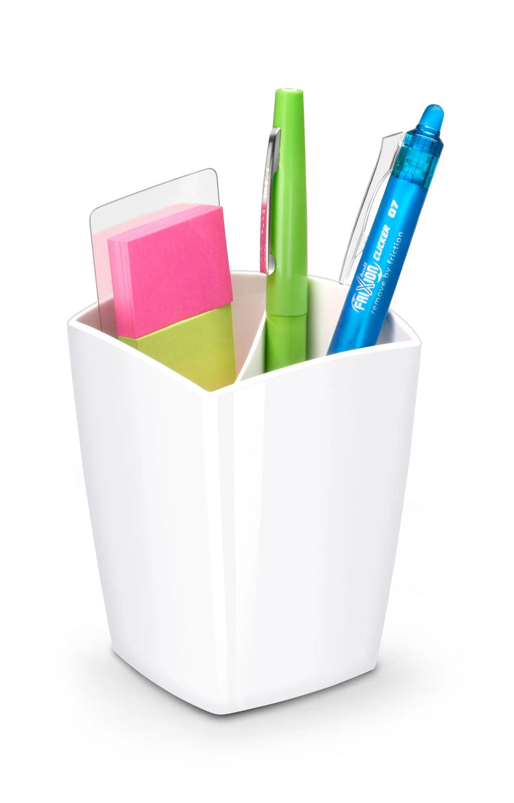 cep Stiftehalter Riviera polarweiß Polystyrol 2 Fächer 7,8 x 7,4 x 9,5 cm