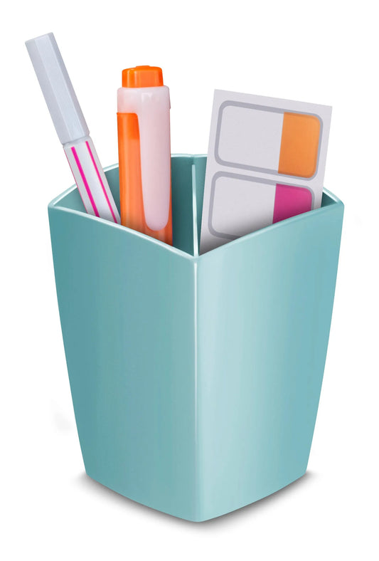 cep Stiftehalter Riviera mint Polystyrol 2 Fächer 7,8 x 7,4 x 9,5 cm