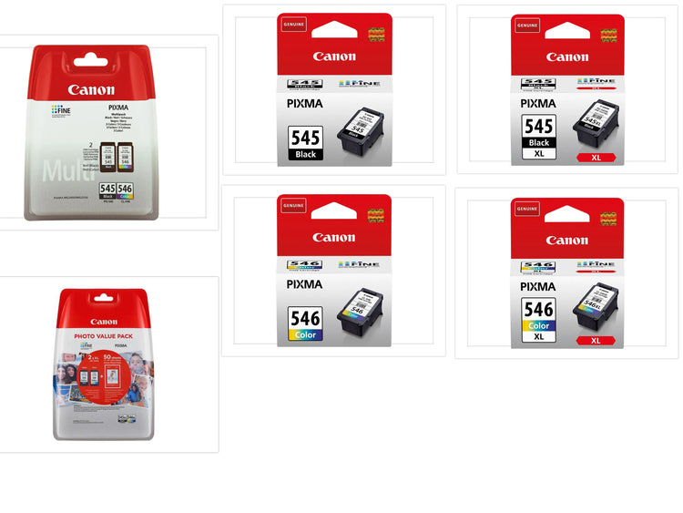 Canon TINTE PATRONEN PG-545 CL-546 XL PIXMA MG2450 MG2550 MX495 TS205 TS3350
