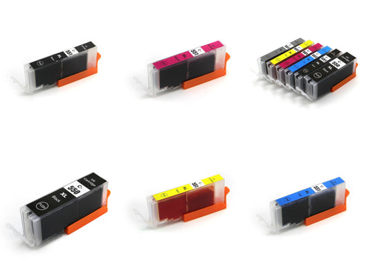 XL kompatible Druckerpatronen von Wechselfaul als Ersatz für Canon PGI-550 CLI-551