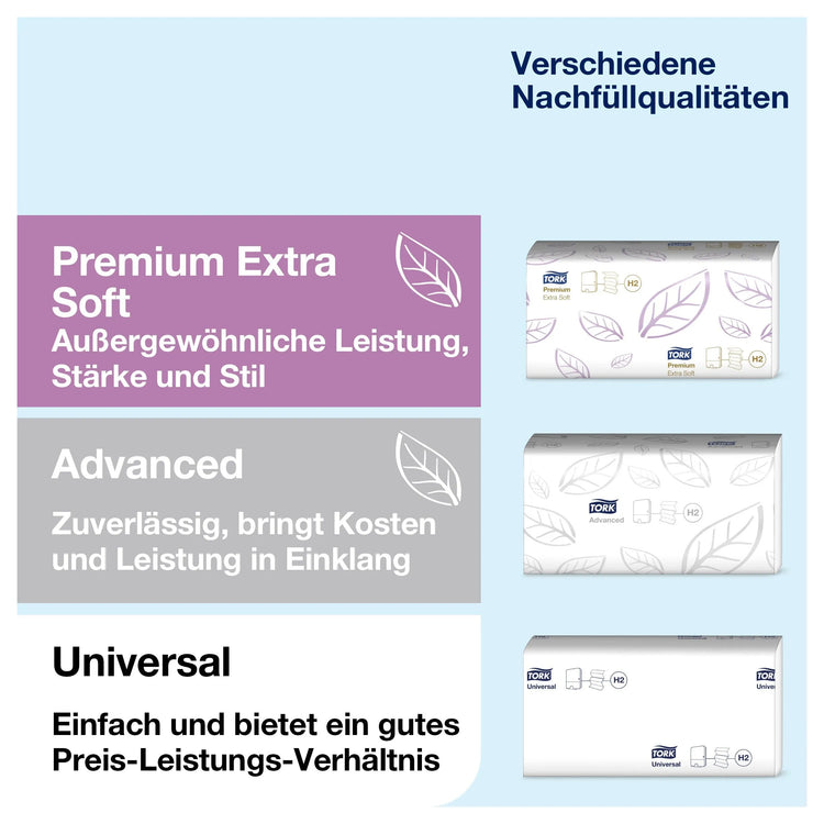 TORK Papierhandtuchspender Elevation H3 Classic Mini 553108 schwarz Kunststoff