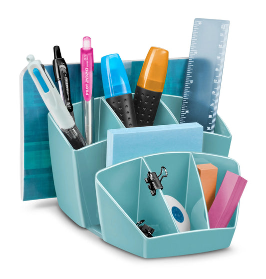 cep Schreibtisch-Organizer Riviera mint Polystyrol 6 Fächer 14,3 x 15,8 x 9,3 cm