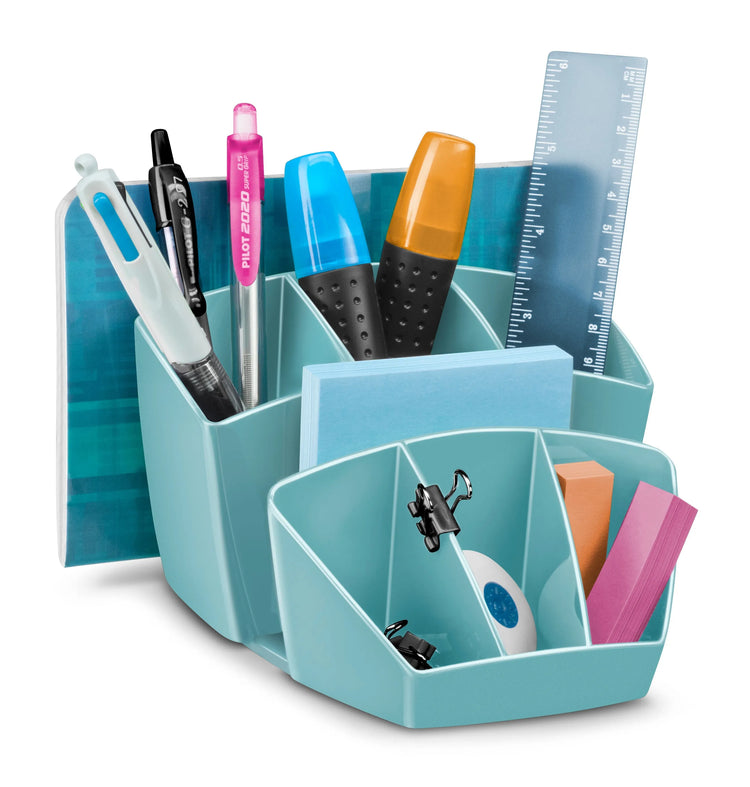 cep Schreibtisch-Organizer Riviera mint Polystyrol 6 Fächer 14,3 x 15,8 x 9,3 cm