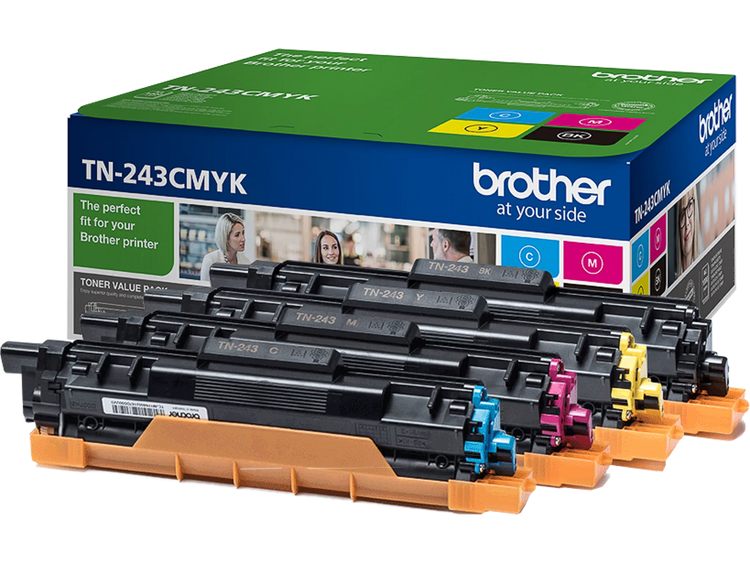 4 brother TN-243CMYK schwarz, cyan, magenta, gelb Toner