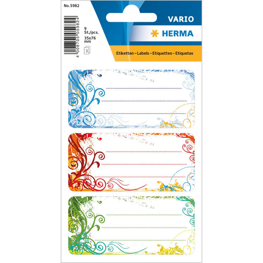 9 HERMA Schuletiketten 5982 Spirit
