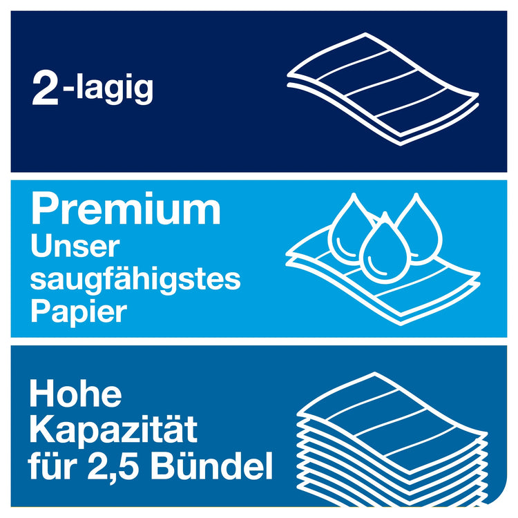 TORK Papierhandtücher 600297 Xpress® H2 Premium Extra Soft Interfold-Falzung 2-lagig 2.100 Tücher