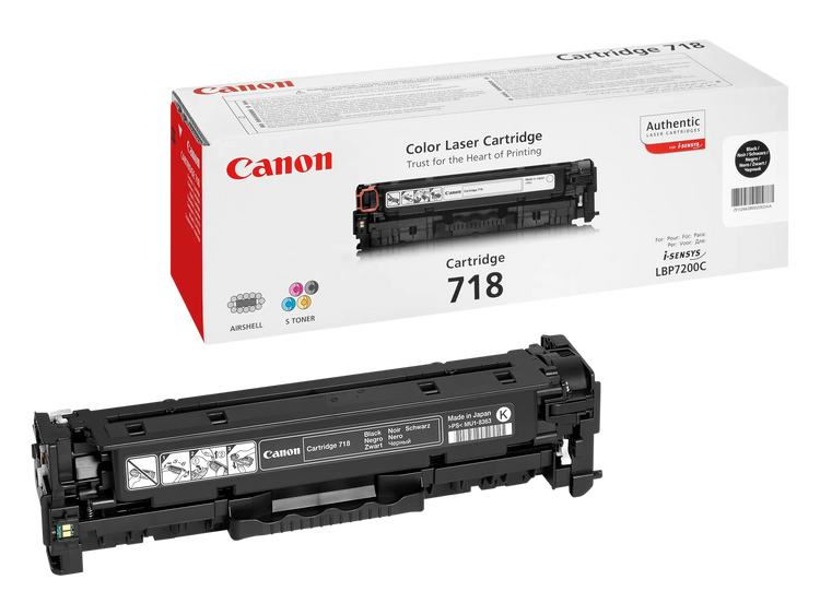 Canon 718 BK schwarz Toner