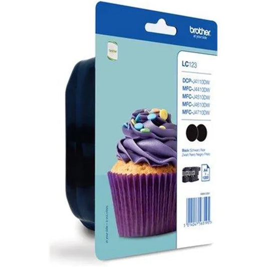 brother LC-123BK schwarz Druckerpatronen, 2er-Set