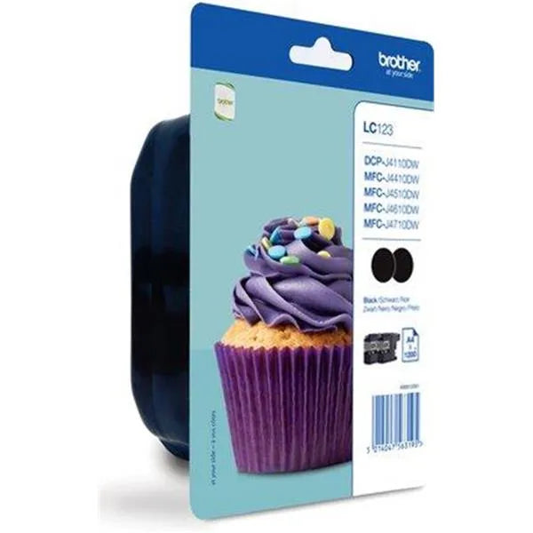 brother LC-123BK schwarz Druckerpatronen, 2er-Set