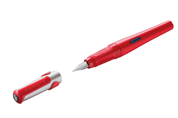 Pelikan Pelikano® Patronenfüller rot M (mittel) für Rechtshänder