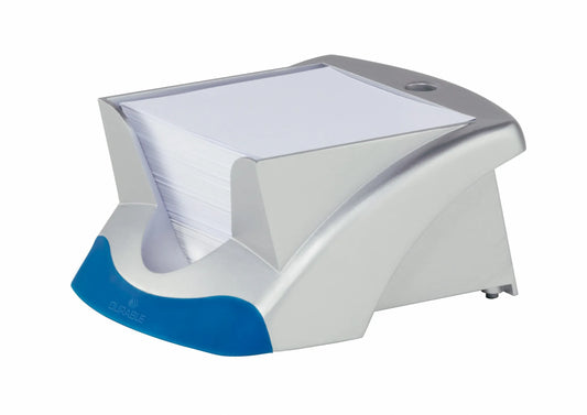 DURABLE Zettelbox VEGAS silber inkl. 500 Notizzetteln