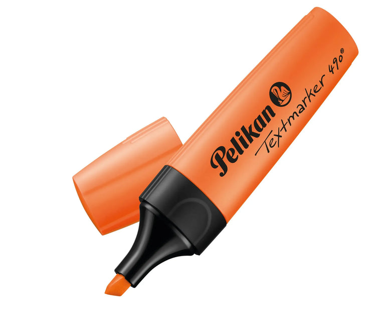 4 Pelikan 490 Textmarker farbsortiert, gelb, orange, grün, pink