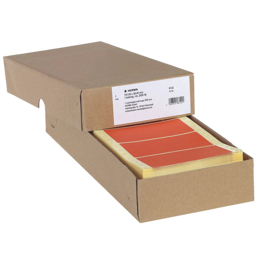 2.000 HERMA Computer-Endlosetiketten 8122 rot
