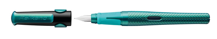 Pelikan Pelikano P480 Dragon Patronenfüller metallic grün, für Rechtshänder