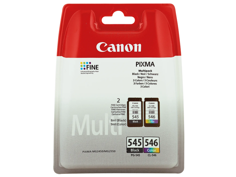 Canon TINTE PATRONEN PG-545 CL-546 XL PIXMA MG2450 MG2550 MX495 TS205 TS3350