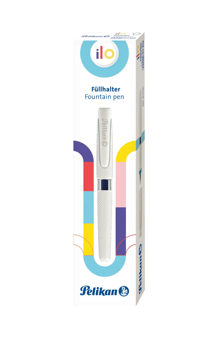 Pelikan ilo P475 Patronenfüller weiß für Rechts-u. Linkshänder