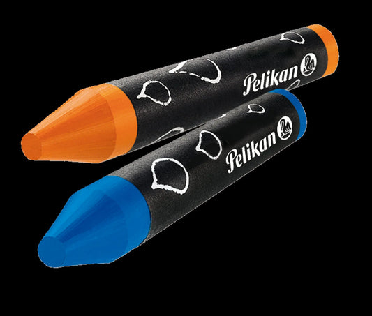 8 Pelikan 666/8 Wachsmalstifte farbsortiert, wasservermalbar