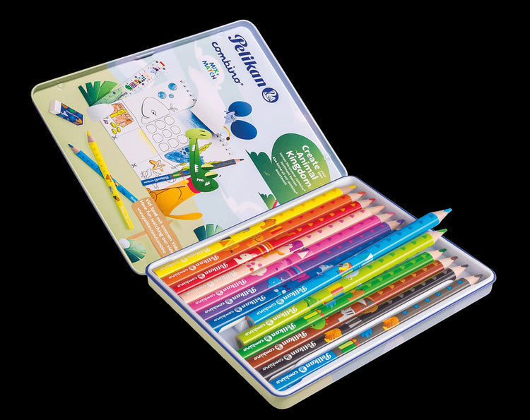 13 Pelikan Combino 12+1 Buntstifte farbsortiert