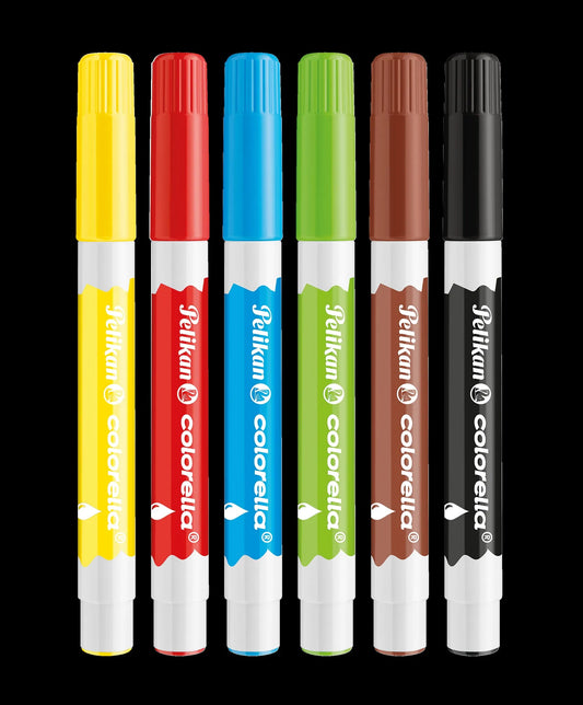 6 Pelikan Colorella Filzstifte farbsortiert